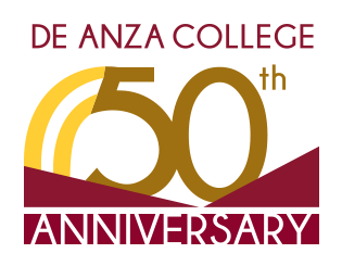 De Anza Collge 50th Anniversary Logo