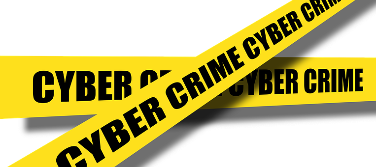 police tape with cyber investigations label