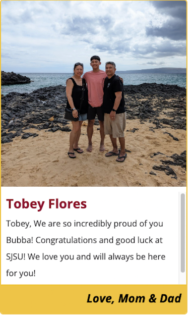 congrats Tobey Flores