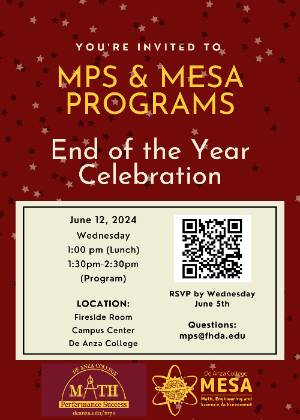 flier for MESA MPS End of year celebration