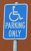 disabled parking sign