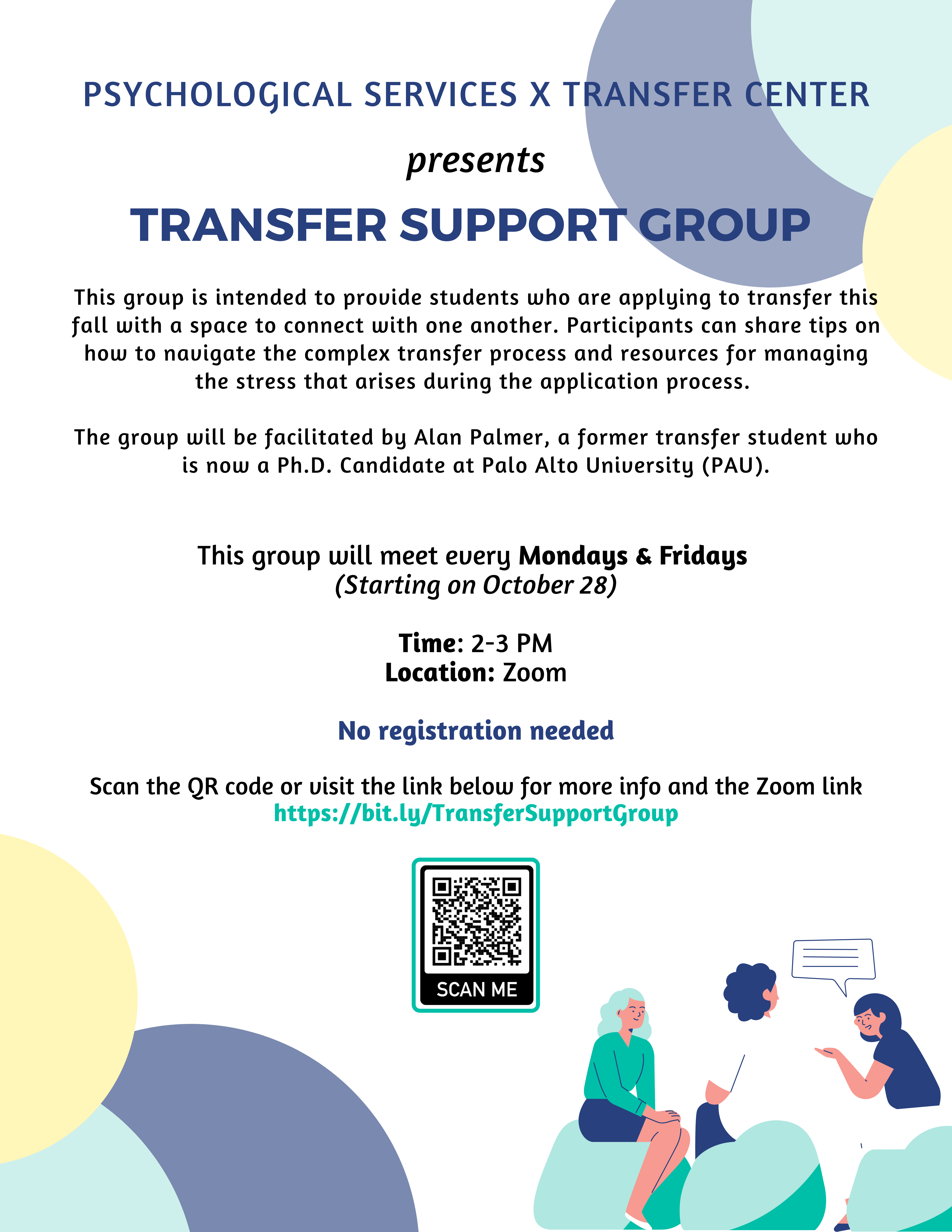 Flyer for Transfer Support Group